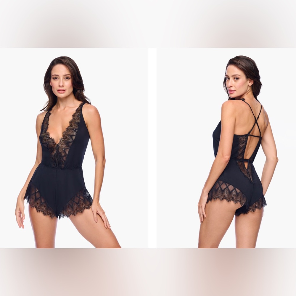 NWT Cosabella Allure Sleep Teddy in Black